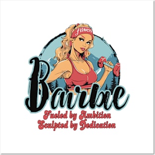 Fitness Barbie Vintage Graphic T-shirt 02 Posters and Art